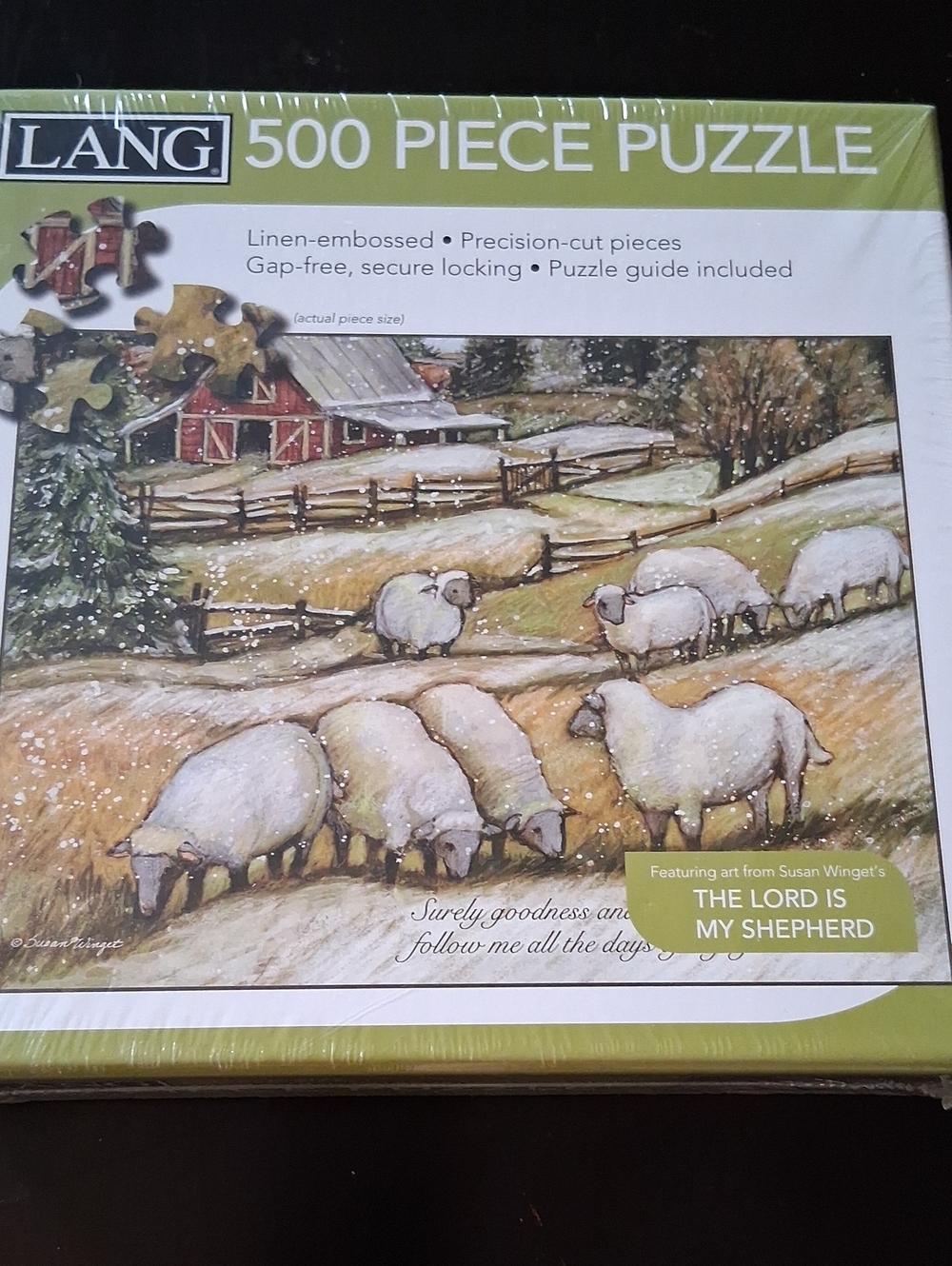 500-Piece Lang Puzzle "Psalm 23:6" Nwot